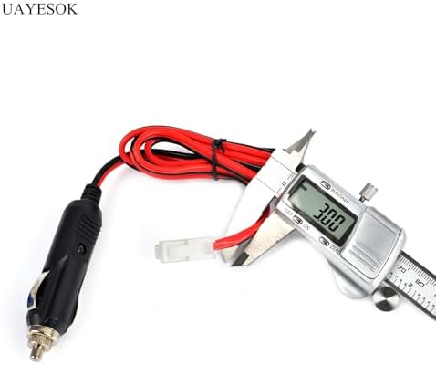 UAYESOK Mobile Radio Power Cable, T Shape 12V DC Power Cord, 2 Pack