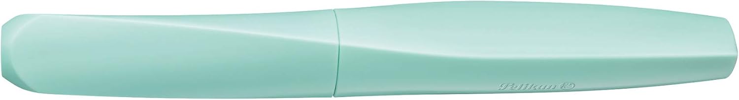 Pelikan Twist Fountain Pen with 1 Ink Cartridge, Medium Nib, Silver, Boxed (947101)