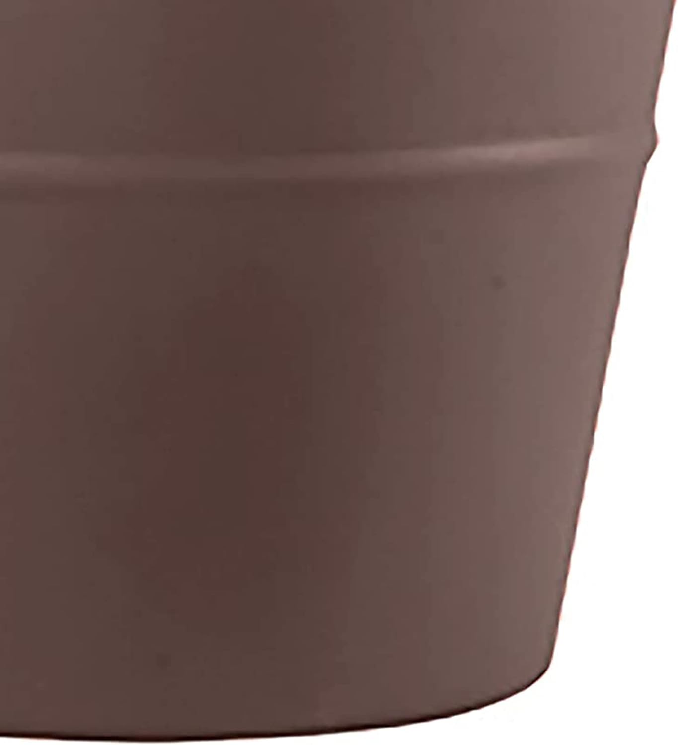 The HC Companies Terrazzo Large Round Plastic Plant Pot w/Rolled Rim - Lightweight & UV Resistant Gardening Pot for Herbs & More - Outdoor & Indoor Plant Pots w/Drainage (17” Black)
