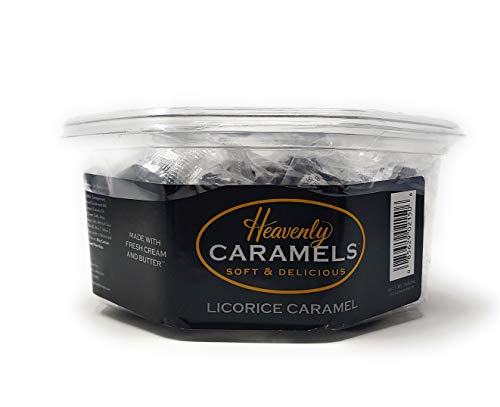 J Morgan Confections Heavenly Caramels, Butter Flavor (1 lb. 2 oz, 45 ct, Single-Pack); Gourmet, Artisan Soft and Chewy Butter Caramel Candies, Creamy and Smooth, Hand-Crafted Golden Treats