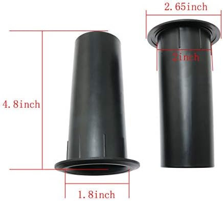 MEETOOT 2pcs Speaker Pilot Hole Outlet 50x120mm Speaker Cabinet Port Tube for Speaker Cabinet, Portable Speaker, Home Speaker or Car Speaker