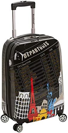 Rockland Departure Hardside 2 Piece Spinner Wheel Luggage, (20"/28"), Departure