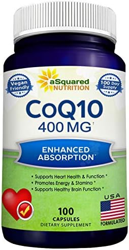CoQ10 400mg - 200 Capsules - Co Q 10 Supplement - Coenzyme Q10 Pills - CQ10 | Max Strength CoQ 10 - High Absorption Ubiquinone Powder - CO Q-10 Enzyme Vitamin Alternative to Softgels & Gummies