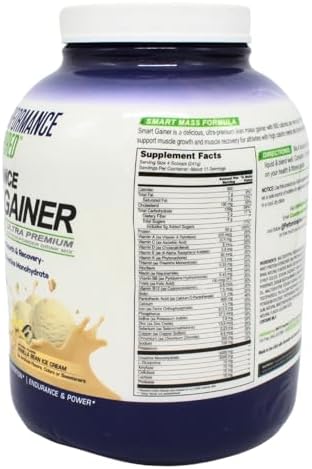 Performance Inspired Nutrition Smart Mass Gainer – 50G Protein, 900 Calories, Creatine, L-Glutamine & Digestive Enzymes – Muscle Recovery & Growth – Chocolate Milkshake – 6 lb | 50G Protein - 900 Calories - Creatine, L-Glutamine & Digestive Enzymes