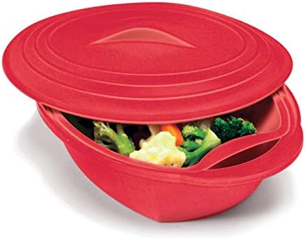 Norpro, Red Silicone Steamer with Insert, 32 oz