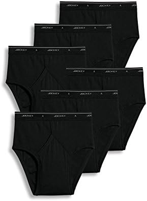 Jockey Classic Low Rise Brief- 6 Pack - 100% Cotton Underwear for Men