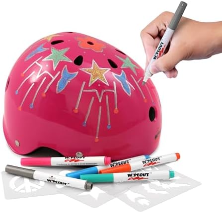 Dry Erase Kids Helmet – Ideal for Bike, Skate, Scooter, in-Line Skating and Rollerblading