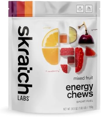 Skratch Labs Energy Chews, Caffeinated Sour Cherry, 10 Pack