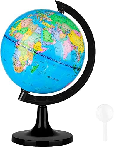 Wizdar 4 inch World Globe for Kids Learning