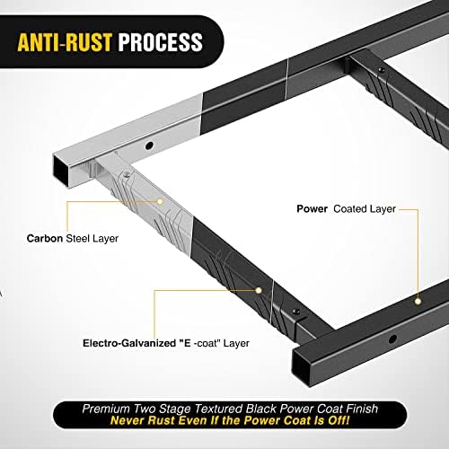 Nilight Aluminum Slip-Proof Nerf Steps 2Pcs Black for Pickup Trucks | Drilling required Universal Side Step Side Hoop Steps Nerf Bars Assembly for Chevy (Chevrolet) Ford Toyota GMC Dodge RAM