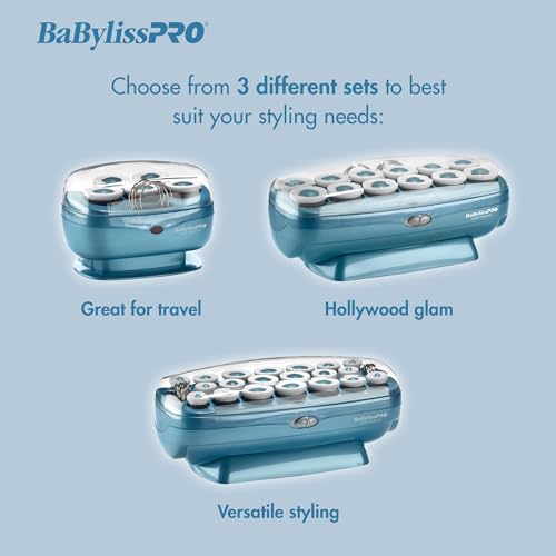 BabylissPRO Nano Titanium Professional Hot Rollers For All Hair Lengths