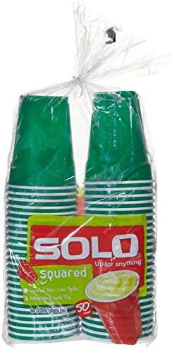 Solo Plastic Party Cups, Red - 9 oz - 50 ct