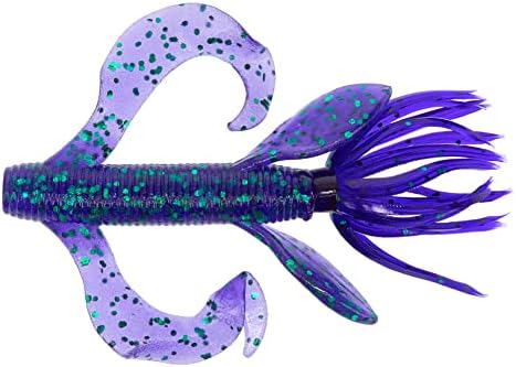 Yamamoto Custom Baits 4" Kreature Soft Creature Bait, 7-Pack, Bass Fishing Soft Plastic Lure, Multiple Colors