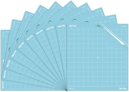 12x12 inch Standard Grip Cutting Mat for Cricut Maker 3/Maker/Explore 3/Air 2/Air/One (3 Pack) Standard Adhesive Sticky Green Quilting Replacement Cut Mats