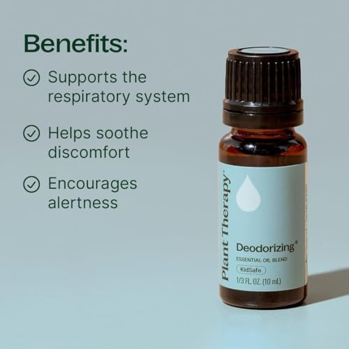 Plant Therapy Deodorizing Essential Oil Blend 10 mL Ideal for Cleaning | Pure Essential Oils, Undiluted, Ideal for Household Cleaning & Deodorizing