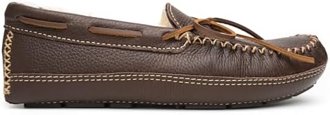 Minnetonka Men's Sheepskin Moose Slipper