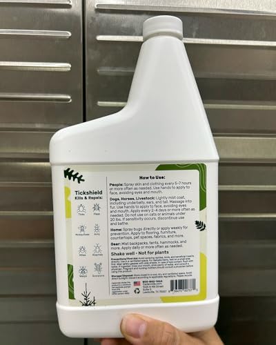 Cedarcide Tickshield with Lemongrass Biting Insect Spray (Pint) Kills and Repels Fleas, Ticks, Ants, Mites, and Mosquitoes