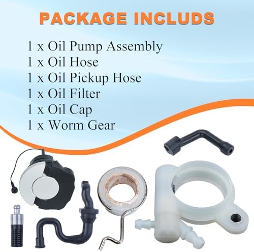 MS251 Oil Pump Oiler Worm Gear Kit for Stihl MS251 MS231 MS231C MS251C MS 231 251 Chainsaw Parts