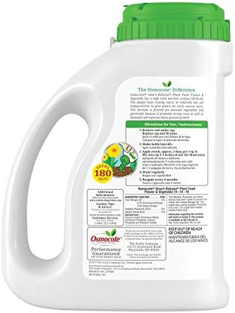 Osmocote Smart-Release Plant Food Flower & Vegetable, Plant Fertilizer, 4.5 lbs. (6-Pack)