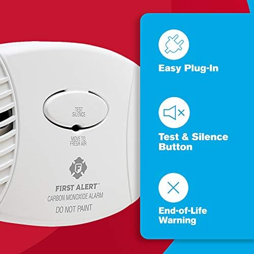 First Alert CO600-3 Plug-In Carbon Monoxide Alarm, 3-Pack | CO600 3-Pack