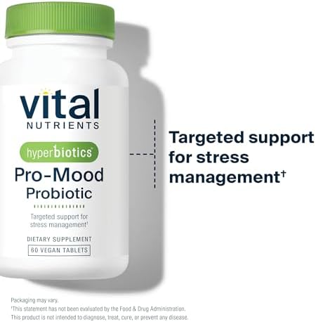 Vital Nutrients Pro-Mood Probiotic, 60 Vegan Tablets