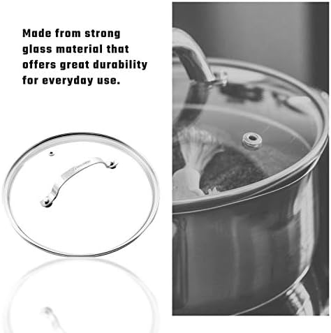Granitestone Tempered Glass Lid 11-inch Clear Vented for Granitestone Frying Pan