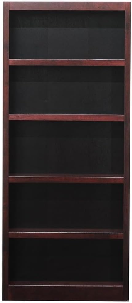 Concepts In Wood Midas Five Shelf Bookcase 72" H Cherry Finish