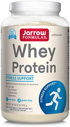 Jarrow Whey Protein, 18g of Protein, 3.8g of BCAAs, Glutamine, 32oz Powder | 18 G Protein Per Serving, 3.8 G BCAAs