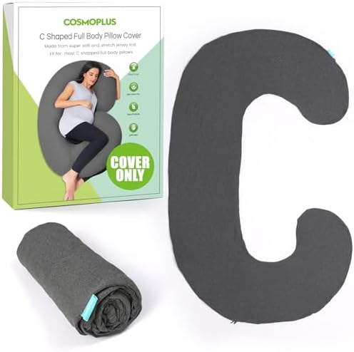 COSMOPLUS 𝐏𝐫𝐞𝐠𝐧𝐚𝐧𝐜𝐲 𝐏𝐢𝐥𝐥𝐨𝐰 𝐂𝐨𝐯𝐞𝐫 U Shaped Full Body Pillow Case 𝐂𝐨𝐯𝐞𝐫 for