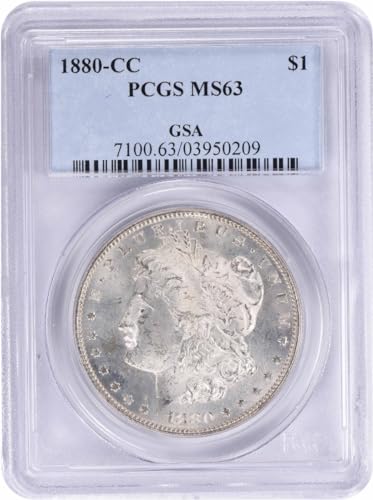 1880 CC Morgan Dollar PCGS MS63