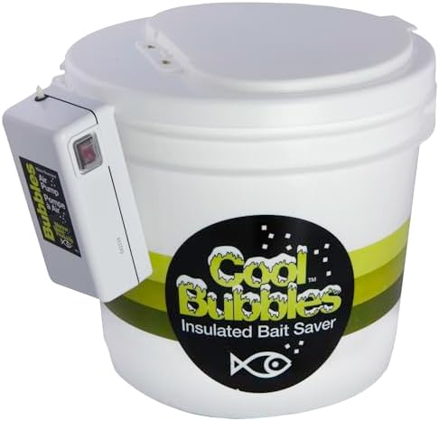 Marine Metal B-3 Bubbles Live Bait Aerator, Water Resistant Air Pump, Portable & Battery Powered