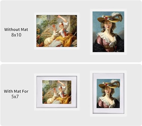 pojah 12x12 Black Picture Frame Set of 4,Wall Frames,HD Plexiglass