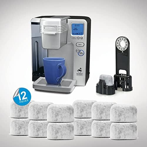 12 Pack Replacement Charcoal Water Filters for All Cuisinart Coffee Machines - Cuisinart Compatible (NOT KEURIG) Filters Fit Both Newer & Older