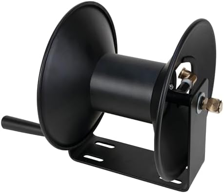 Performance Tool M635 50 ft. 18-Gauge Steel Air Hose Reel | Durable powder coated finish. Holds up to 50-ft of 3/8-in compressor hose (not included). 3/8-in female NPT swivel. Reel only