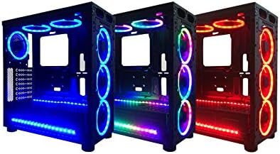 Apevia ST4-RGB Spectra 120mm Silent RGB Fan 4-Pack with Remote Control
