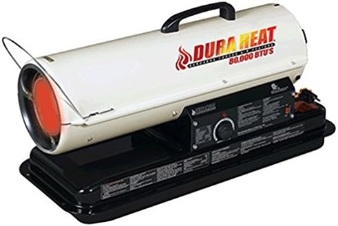 Dura Heat DFA80T 80K BTU Kero Forced Air Heater with Carrying Handle