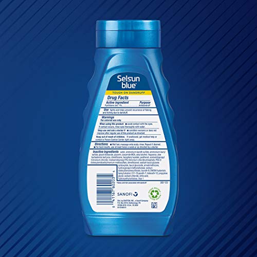Selsun Blue Itchy Dry Scalp Anti-Dandruff Shampoo, 11 fl. oz., Extra-Hydrating Formula, Pyrithione Zinc 1%