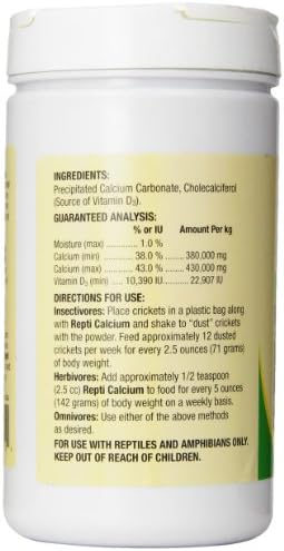 Zoo Med Reptile Calcium with Vitamin D3, 8-Ounce
