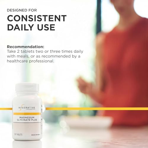 Integrative Therapeutics Magnesium Glycinate Plus - Cardiovascular Support Supplement* - Supports Brain & Muscular Function* - 120 Count (60 Servings)