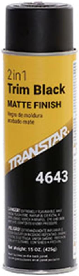 Transtar 4643 Matte Black 2-in-1 Trim Coating - 15 oz.