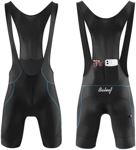 baleaf Mens 4D Padded Cycling Bib Shorts Bicycle Biking Bibs