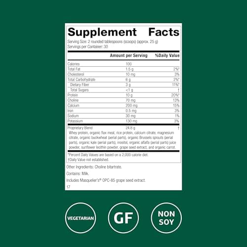Standard Process SP Complete - Powder Supplement to Aid Muscle Growth & Repair - Immune Health Support with Brussels Sprouts & Calcium - Whole
