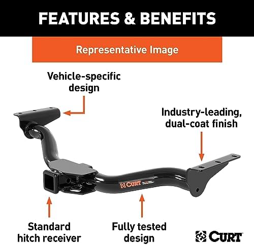 CURT 13415 Class 3 Trailer Hitch, 2-Inch Receiver