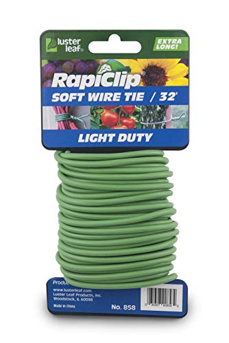 Luster Leaf 858 Rapiclip Soft Wire Tie, Green, Light Duty, 32 Feet