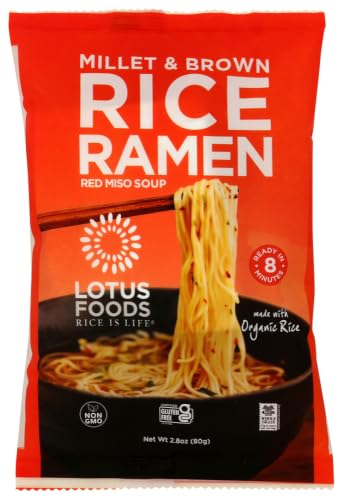 Lotus Foods Organic Ramen Miso Soup Mix-Millet & Brown-2.8 oz