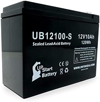 UB12100-S 12V 10Ah Replacement for Razor MX350 Dirt Rocket (Version Battery | 1-8) Replacement Universal Sealed Lead Acid Battery (10000mAh