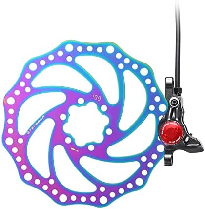 Teyssor 140mm 160mm 180mm 203mm Bike Disc Brake Rotor with 6 Bolts Fit for Road Bike Mountain Bike BMX MTB