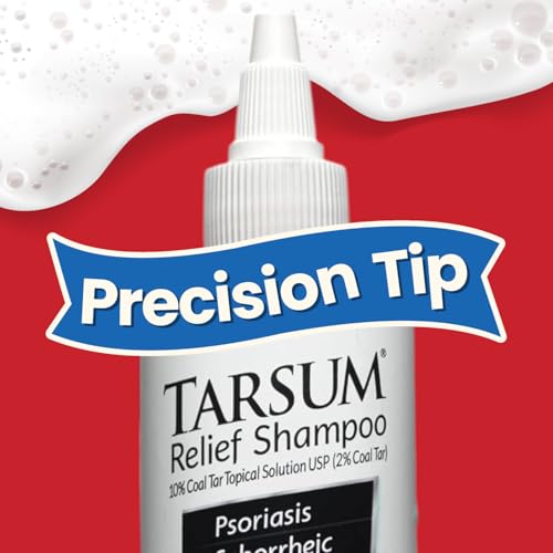 Tarsum Extra Strength Psoriasis Shampoo - Coal Tar Shampoo and Conditioner for Scalp Psoriasis, Seborrheic Dermatitis, Severe Dandruff, & Eczema - Exfoliating Relief for Flaky, & Itchy Scalp (4 oz)