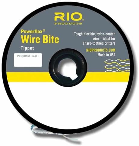 RIO Products Powerflex Wire Bite Tippet - Flexible Wire Fly Fishing Tippet - Designed for Sharp-Toothed Fish Including Pike, Musky, Barracuda, and Bluefish