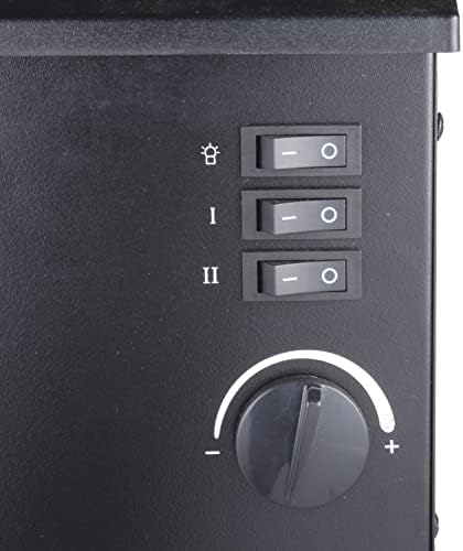 Comfort Zone Electric Fireplace Space Heater, Traditional Warm Stove Style, Realistic 3D Flame Effect, Adjustable Thermostat, & Overheat Protection
